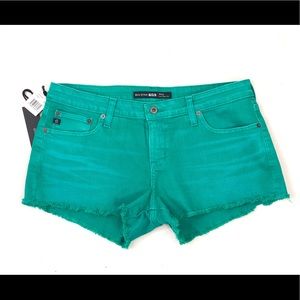 NWT Big Star Green Cut Off Shorts